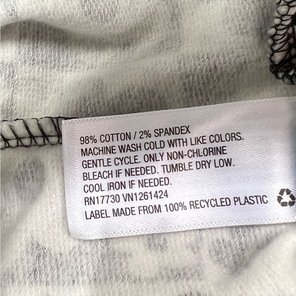 WILD Fable Black/ White Floral Check High Waistband Yoga Flare Pant-M - Picture 5 of 7